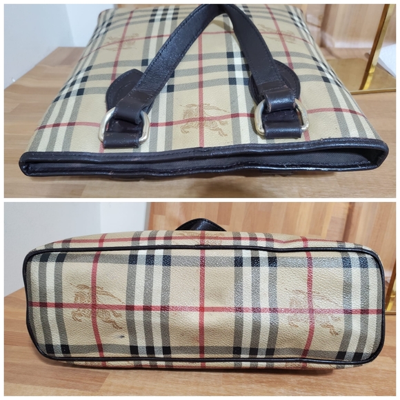 BURBERRY Haymarket Check Coated Canvas Onslow Tote Bag - Picture 7 of 12